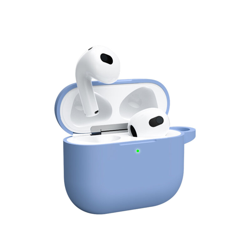 Husa AirPods 3 Blueo Liquid Silicone, bleu