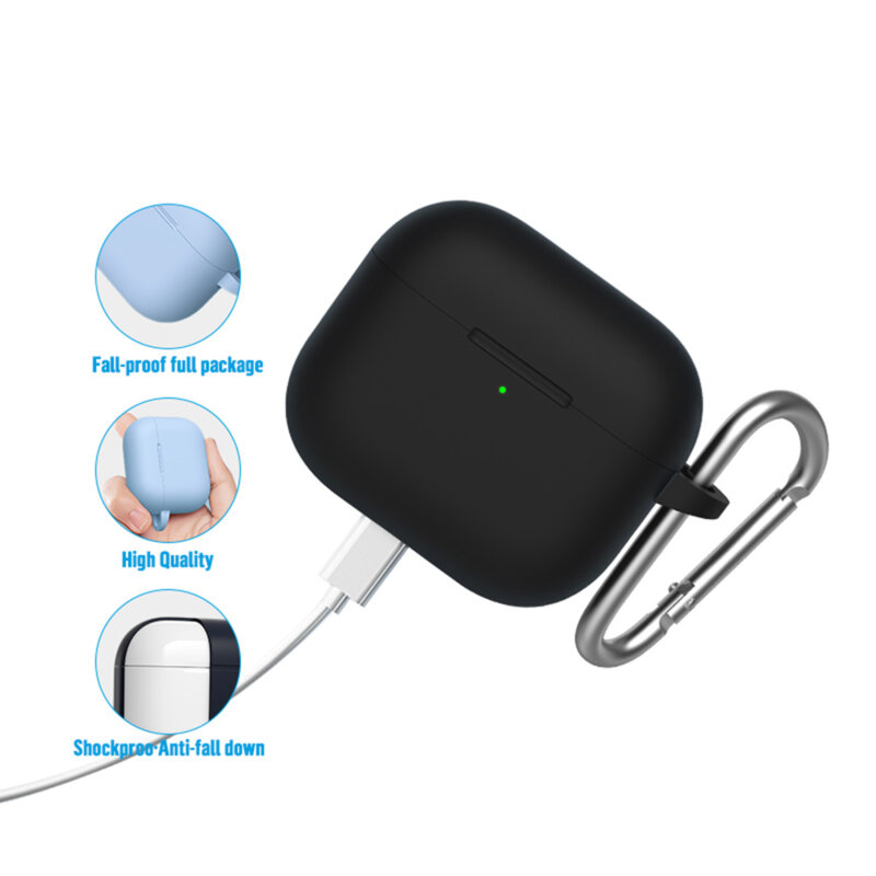 Husa AirPods 3 Blueo Liquid Silicone, roz