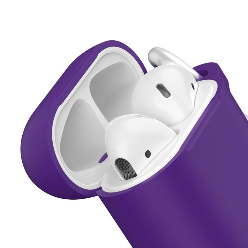 Husa AirPods 1 Blueo Liquid Silicone, negru