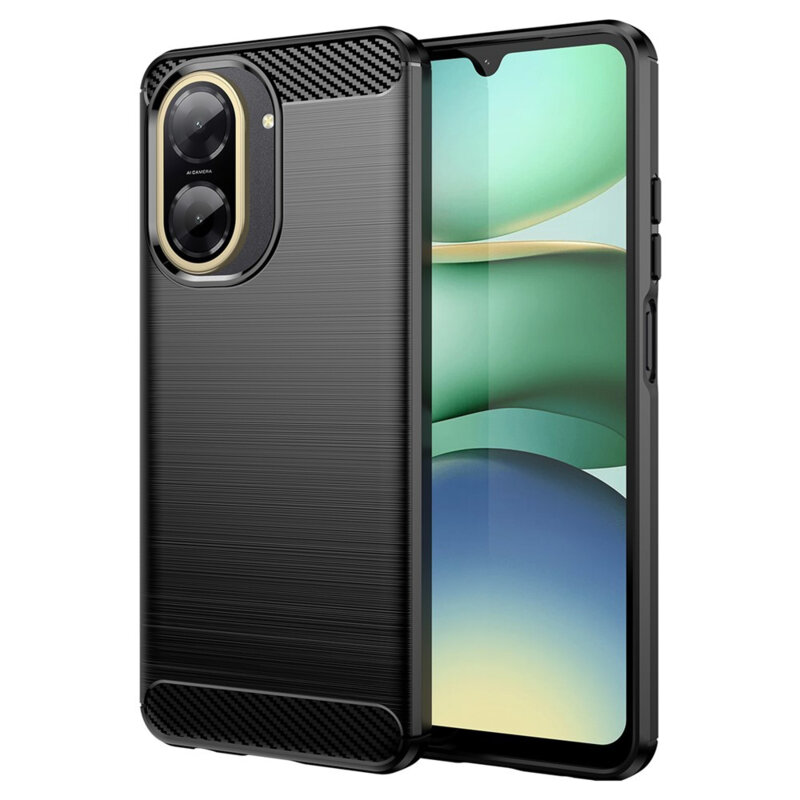 Husa Xiaomi Redmi A5 4G (Regional) Techsuit Carbon Silicone, negru