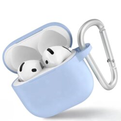Husa AirPods 4 Blueo Liquid Silicone, bleu