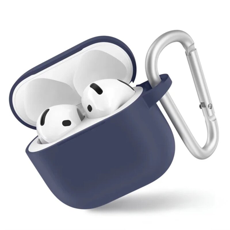 Husa AirPods 4 Blueo Liquid Silicone, albastru