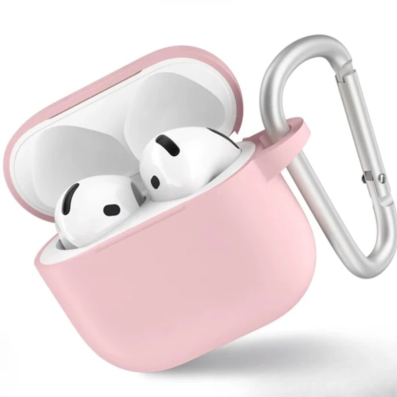 Husa AirPods 4 Blueo Liquid Silicone, roz