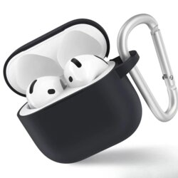 Husa AirPods 4 Blueo Liquid Silicone, negru