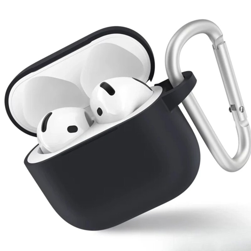 Husa AirPods 4 Blueo Liquid Silicone, negru