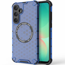 Husa transparenta Samsung Galaxy A26 5G Techsuit HoneyComb Shield MagSafe, albastru