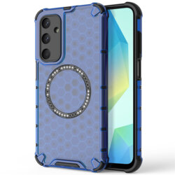 Husa transparenta Samsung Galaxy A16 5G Techsuit HoneyComb Shield MagSafe, albastru
