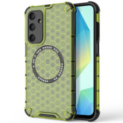 Husa transparenta Samsung Galaxy A16 5G Techsuit HoneyComb Shield MagSafe, verde