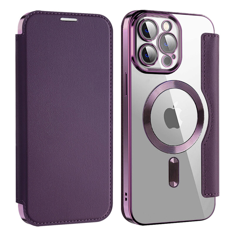 Husa iPhone 11 Pro Max Techsuit SmartMag Book Case, mov