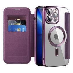 Husa iPhone 13 Pro Max Techsuit SmartMag Book Case, mov