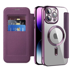 Husa iPhone 14 Pro Max Techsuit SmartMag Book Case, mov
