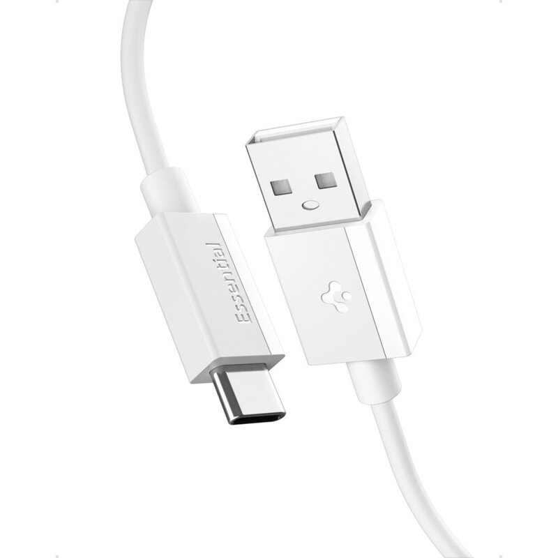 Cablu USB, Type-C Fast Charge Spigen, 60W, 2m, alb, EB6020AC