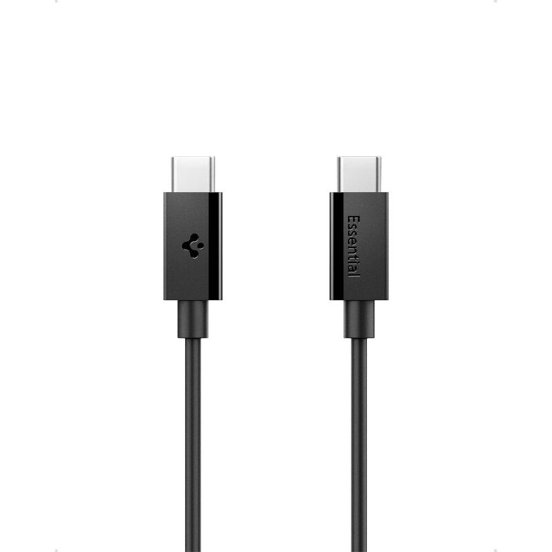 Cablu Type-C Fast Charge Spigen, 60W, 2m, negru, EB6020CC