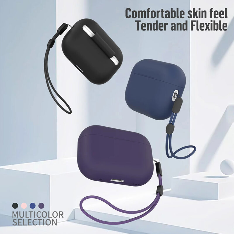 Husa AirPods Pro 2 Blueo Liquid Silicone, albastru