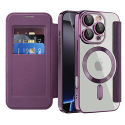 Husa iPhone 16 Pro Max Techsuit SmartMag Book Case, mov