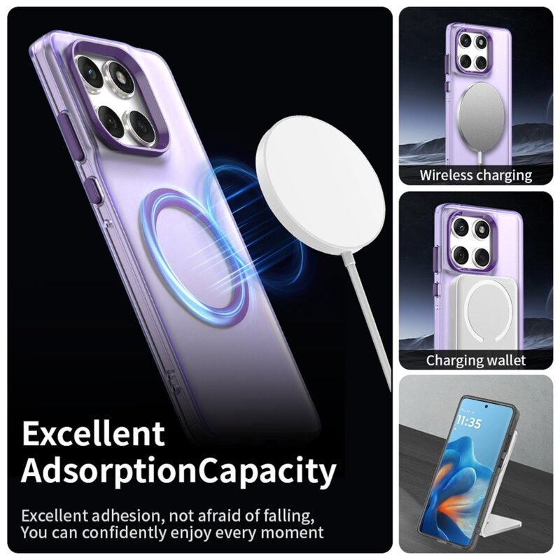 Husa Motorola Edge 60 Fusion Techsuit CandyCase MagSafe, mov