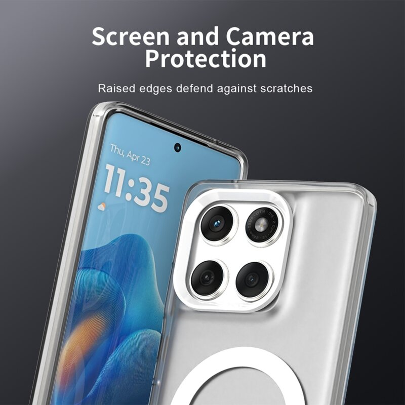 Husa Motorola Edge 60 Techsuit CandyCase MagSafe, alb