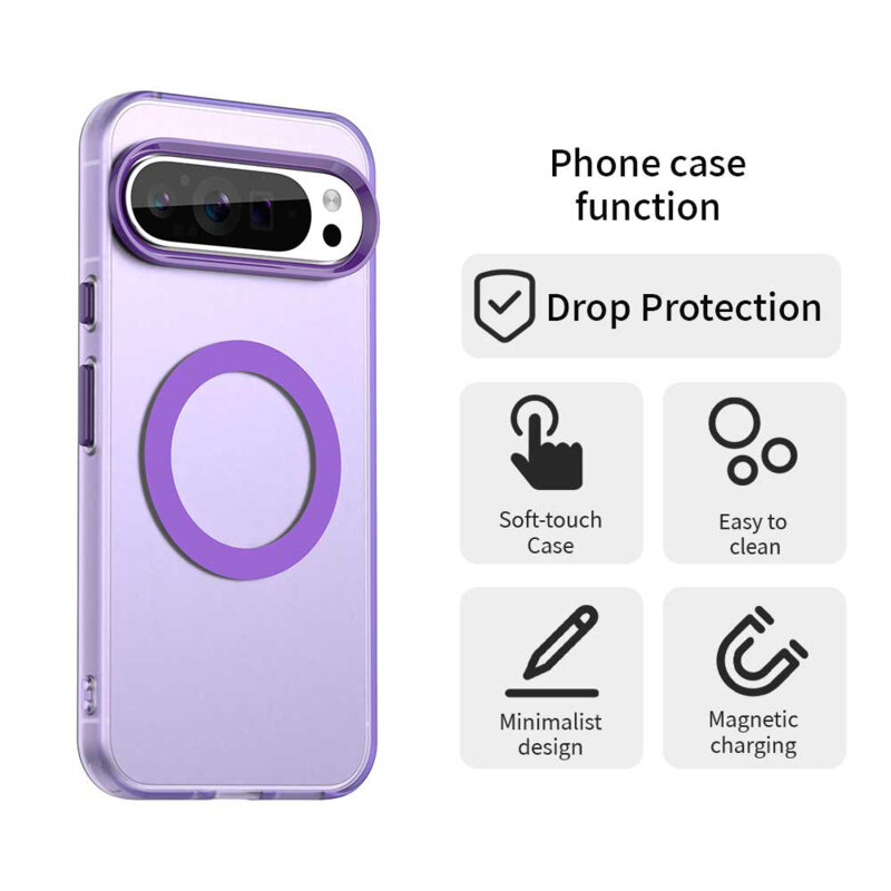 Husa Google Pixel 10 Pro XL Techsuit CandyCase MagSafe, mov