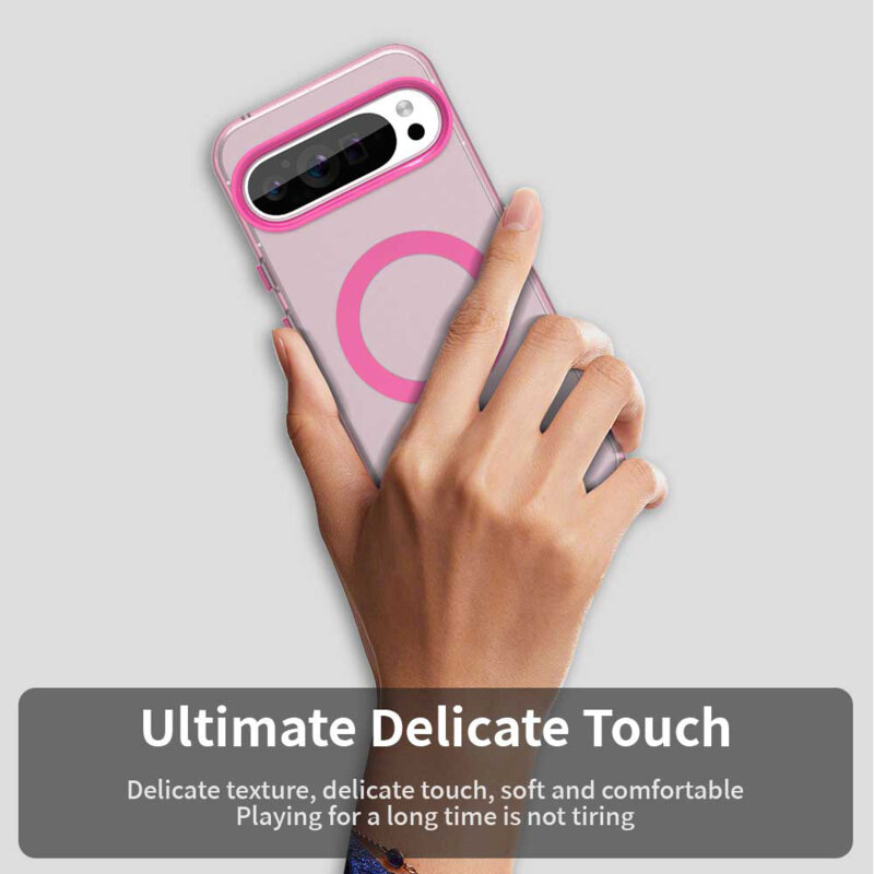Husa Google Pixel 10 Pro XL Techsuit CandyCase MagSafe, roz