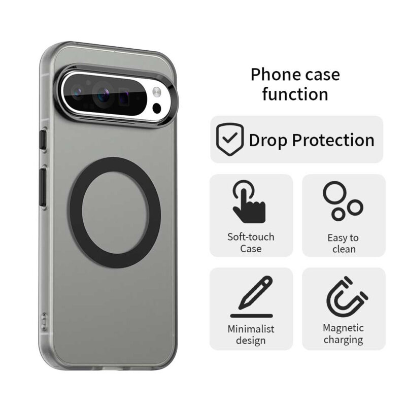 Husa Google Pixel 10 Pro XL Techsuit CandyCase MagSafe, negru