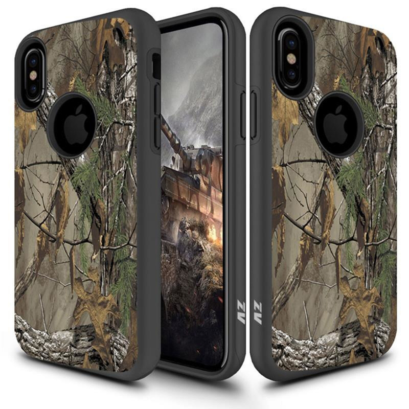 Husa iPhone XS Zizo Sleek Hybrid- Woods