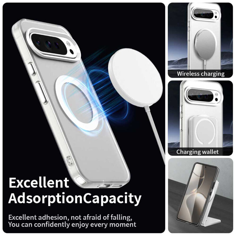 Husa Google Pixel 10 Pro Techsuit CandyCase MagSafe, alb