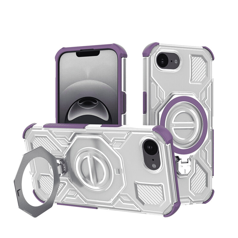 Husa iPhone 16e Techsuit Carbon Shield PRO, mov