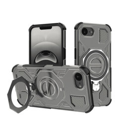 Husa iPhone 16e Techsuit Carbon Shield PRO, fumuriu