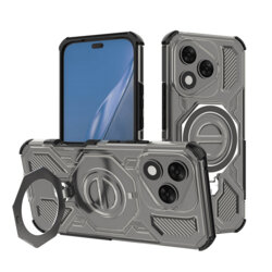 Husa Honor 400 Lite Techsuit Carbon Shield PRO, fumuriu