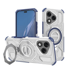 Husa Honor 400 Lite Techsuit Carbon Shield PRO, albastru