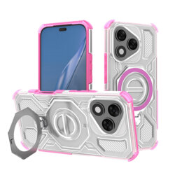 Husa Honor 400 Lite Techsuit Carbon Shield PRO, roz