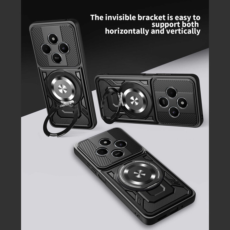 Husa Xiaomi Poco C75 Techsuit RuggedCam, gri