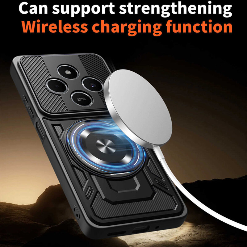 Husa Xiaomi Redmi 14C Techsuit RuggedCam, negru