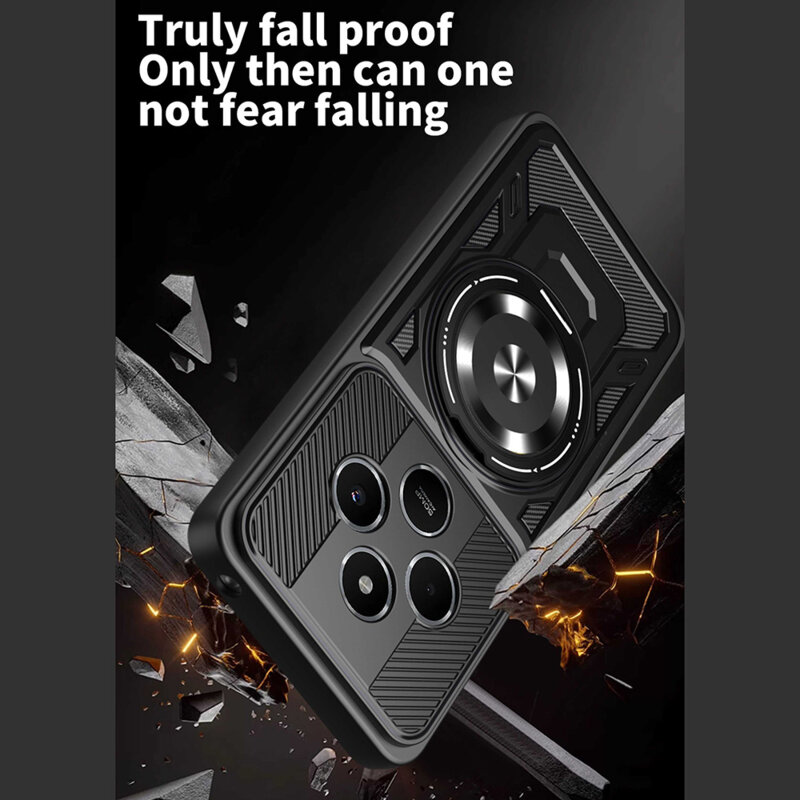 Husa Xiaomi Redmi 14C Techsuit RuggedCam, negru