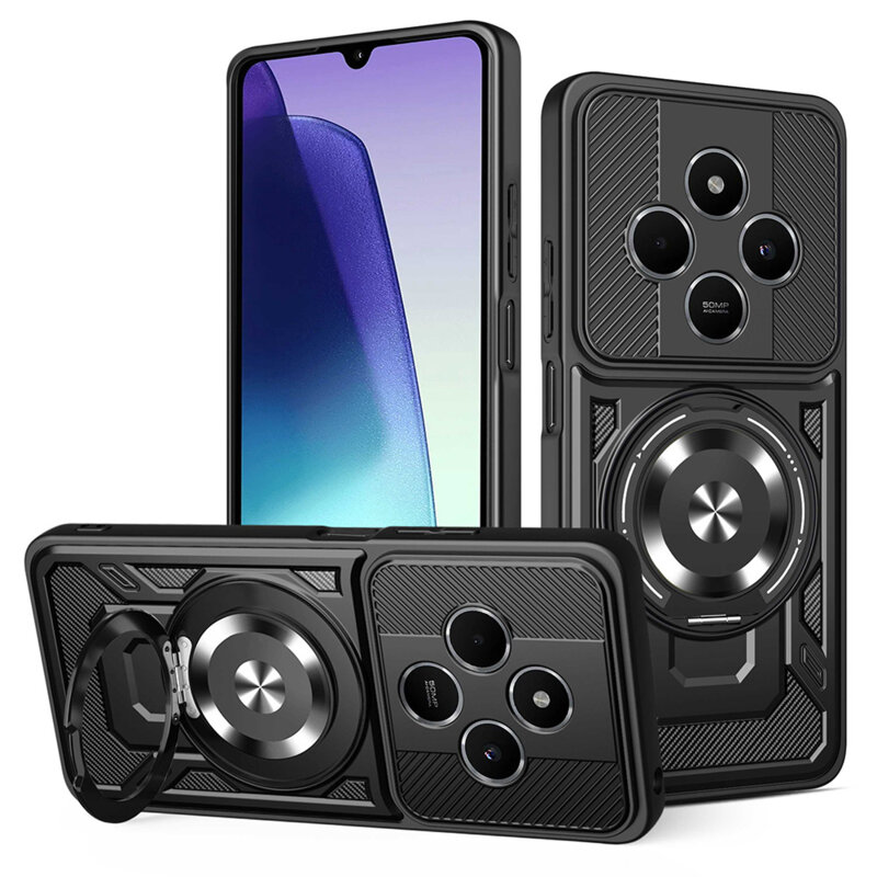 Husa Xiaomi Poco C75 Techsuit RuggedCam, negru