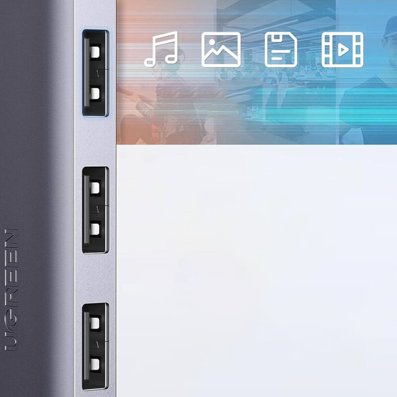 HUB 5in1 USB, Micro-USB Ugreen, Plug & Play, 5Gbps, 0.15m, 50985