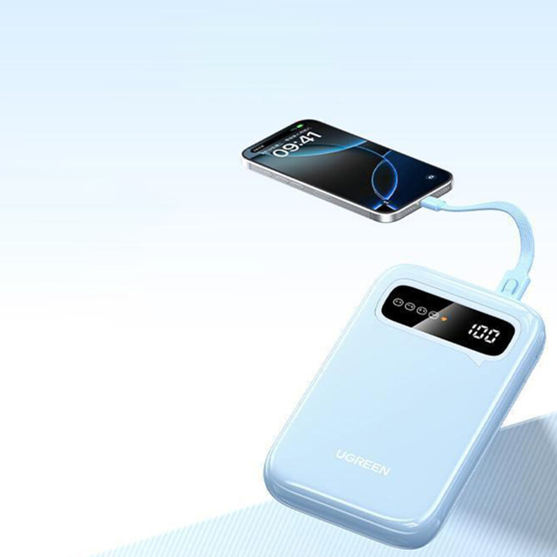 Baterie externa telefon 10000mAh Ugreen, 20W, 45423, bleu