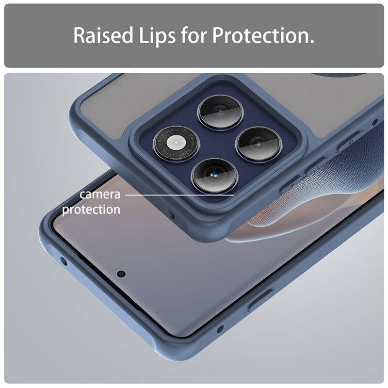 Husa Motorola Edge 60 Pro Techsuit HaloFrost II MagSafe, bleumarin