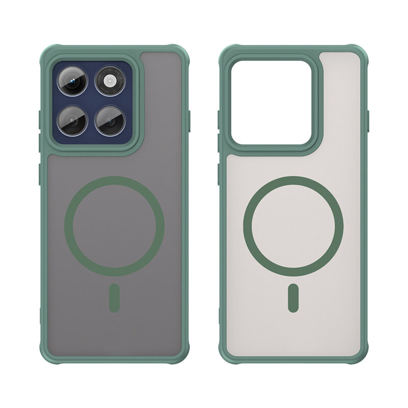 Husa Motorola Edge 60 Pro Techsuit HaloFrost II MagSafe, verde