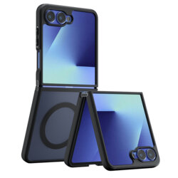 Husa Samsung Galaxy Z Flip7 Techsuit PureFrost MagSafe, negru frost