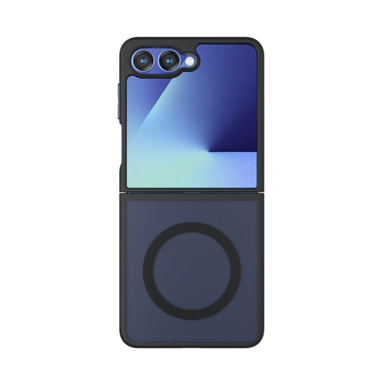 Husa Samsung Galaxy Z Flip7 Techsuit PureFrost MagSafe, negru frost