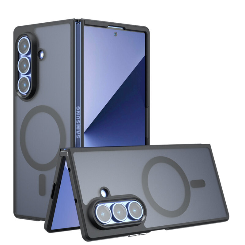 Husa Samsung Galaxy Z Fold7 Techsuit PureFrost MagSafe, negru frost