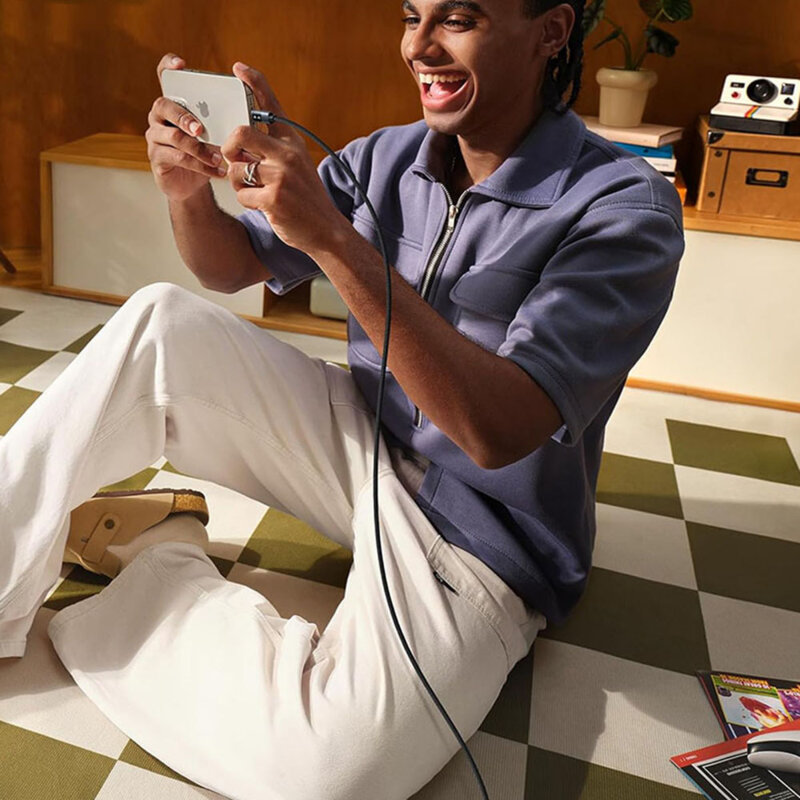 Cablu incarcare Type-C 100W, 5A, 2m Ugreen, gri, 35512