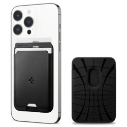 Portofel magnetic MagSafe 3 carduri, universal Spigen, negru