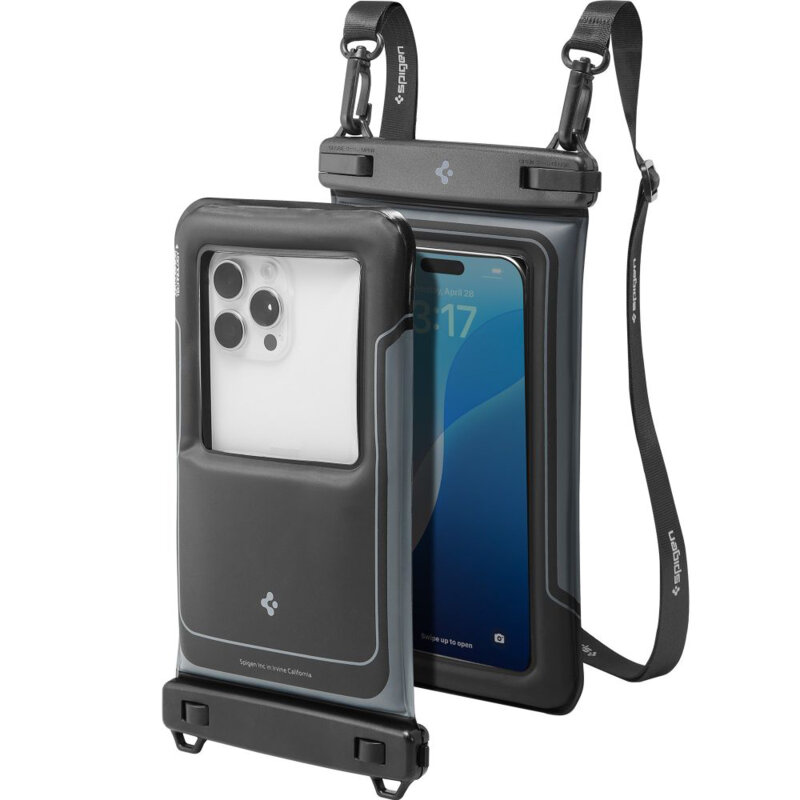 [Pachet 2x] Husa impermeabila telefon IPX8 Spigen A611P, negru