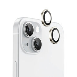 Folie iPhone 15 Plus Blueo Original Metal Frame Lens Protector, galben