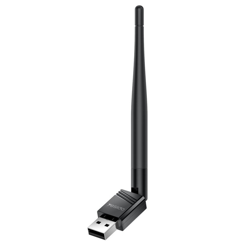 Adaptor Wi-Fi USB cu antena Yesido WP11, 150Mbps, negru