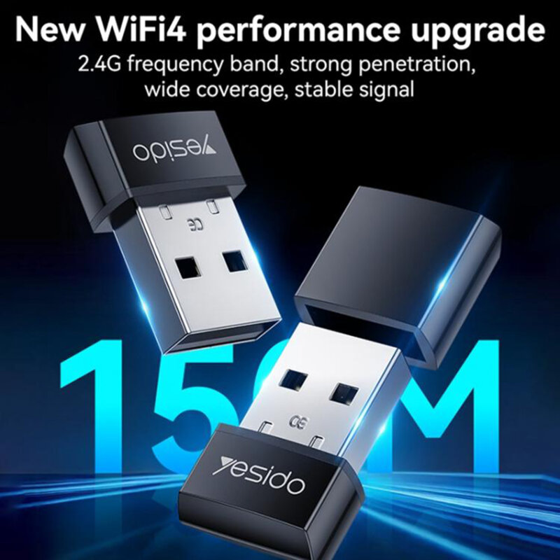 Adaptor Wi-Fi USB stick Yesido WP10, 150Mbps, negru