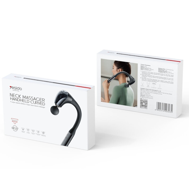 Aparat de masaj pentru spate, de mana Yesido MG07, negru