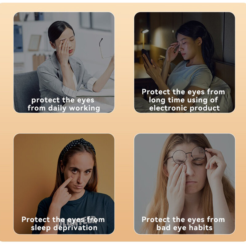 Aparat masaj pentru ochi cu compresie termica Yesido MG03, alb